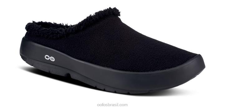 preto OOFOS mule masculina oocoozie 62V2161