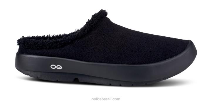 preto OOFOS mule masculina oocoozie 62V2161