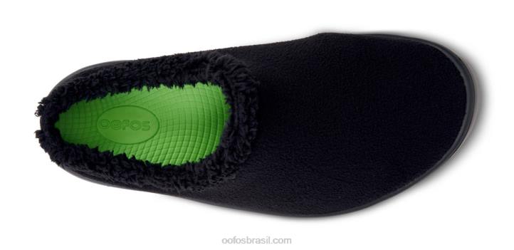 preto OOFOS mule masculina oocoozie 62V2161