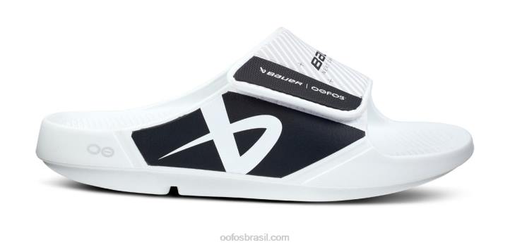branco OOFOS sandália masculina ooahh esporte flex 62V2122