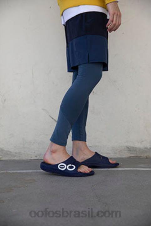 branco marinho OOFOS sandália esportiva ooahh masculina 62V2137