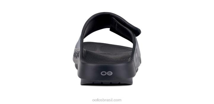 camuflagem preta OOFOS sandália masculina ooahh esporte flex 62V2116