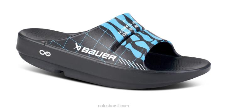 esqueleto bauer OOFOS sandália masculina ooahh slide limitada 62V2124