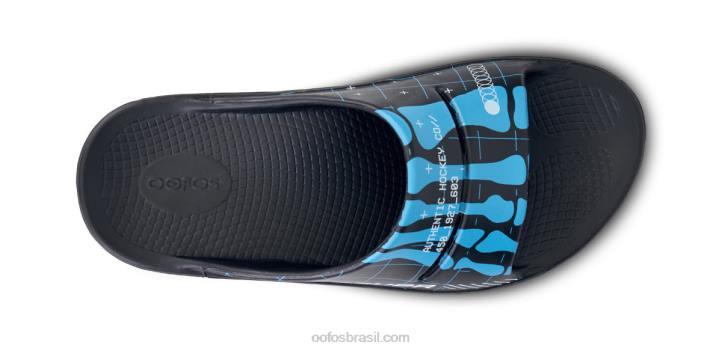 esqueleto bauer OOFOS sandália masculina ooahh slide limitada 62V2124