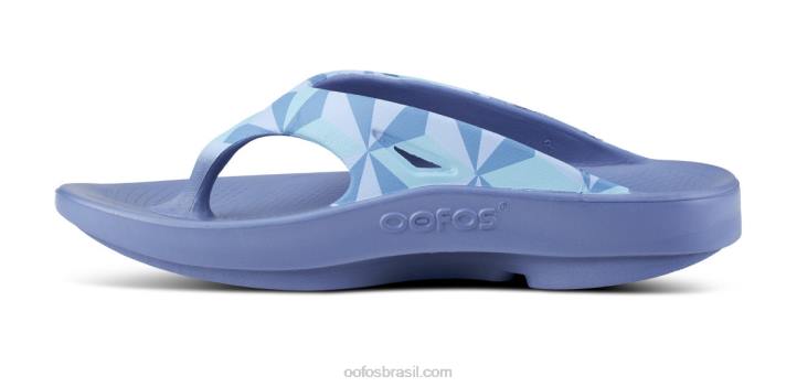 gota de água fractal OOFOS sandália masculina ooriginal limitada 62V2113