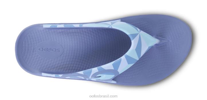 gota de água fractal OOFOS sandália masculina ooriginal limitada 62V2113