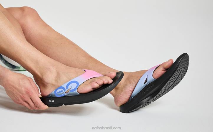 maré do pôr do sol OOFOS sandália esportiva ooriginal masculina 62V2123