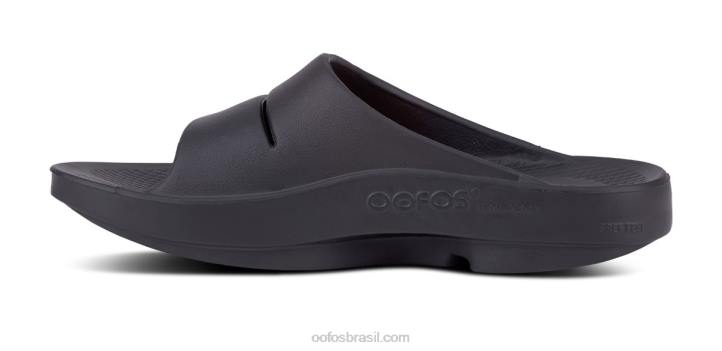 preto OOFOS sandália masculina ooahh slide 62V2127
