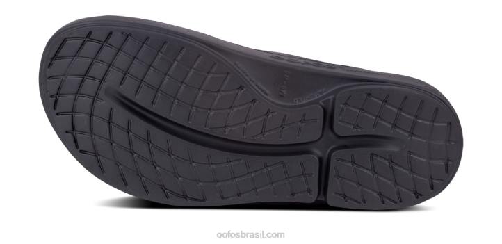 preto OOFOS sandália masculina ooahh slide 62V2127