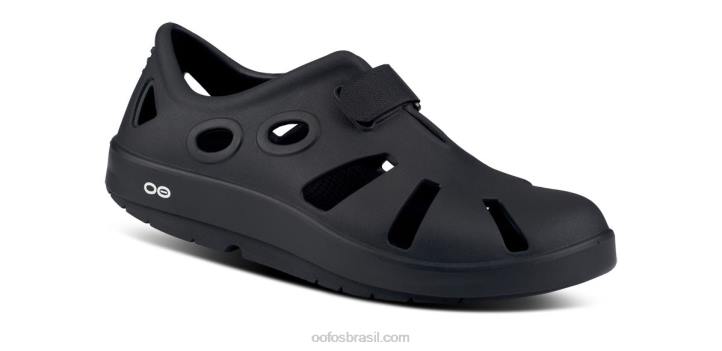 preto OOFOS sandália masculina oocandoo 62V2141