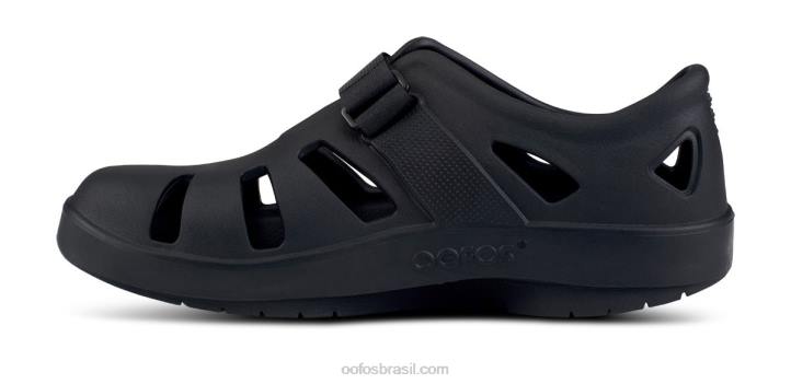 preto OOFOS sandália masculina oocandoo 62V2141