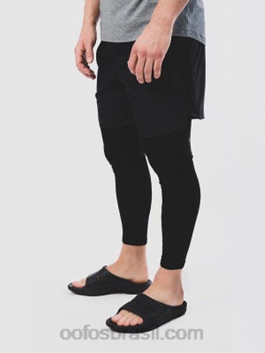 preto fosco OOFOS sandália esportiva ooahh masculina 62V2130