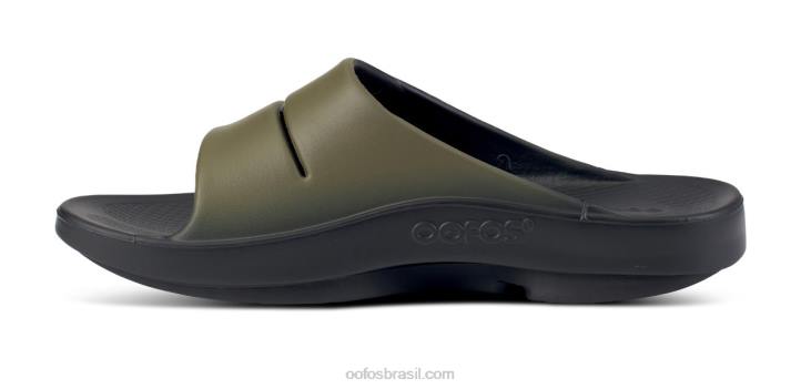 verde tático OOFOS sandália esportiva ooahh masculina 62V2112