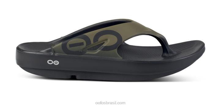 verde tático OOFOS sandália esportiva ooriginal masculina 62V2111