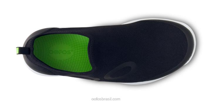 Branco preto OOFOS sapato baixo esportivo oomg masculino 62V2147