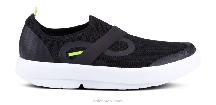 Branco preto OOFOS sapato baixo masculino oomg 62V2151