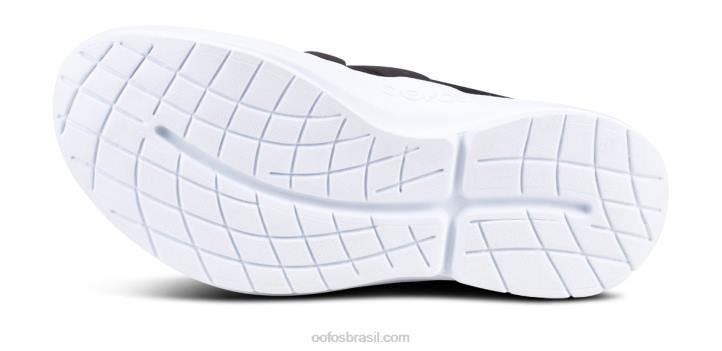 Branco preto OOFOS sapato baixo masculino oomg 62V2151