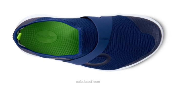 Marinha Branca OOFOS sapato baixo masculino oomg 62V2152