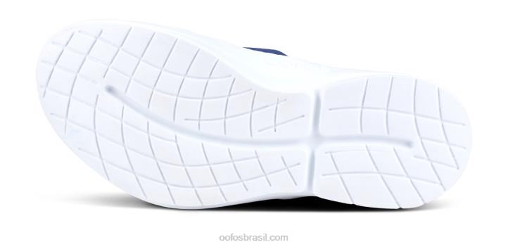 Marinha Branca OOFOS sapato baixo masculino oomg 62V2152