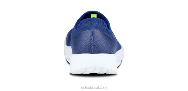 Marinha Branca OOFOS sapato baixo masculino oomg eezee 62V2157