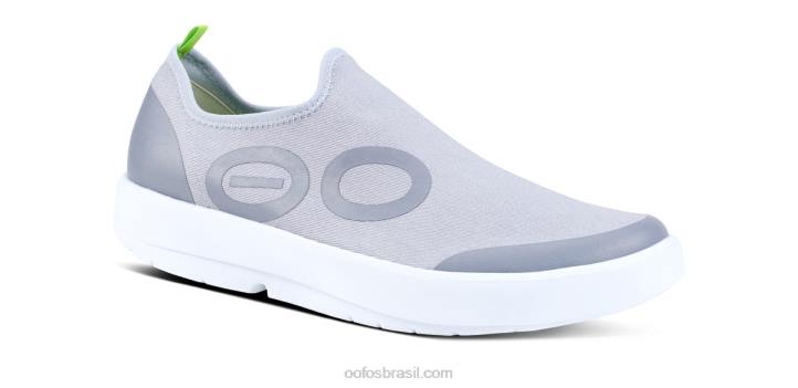 branco cinza OOFOS sapato baixo masculino oomg eezee 62V2153