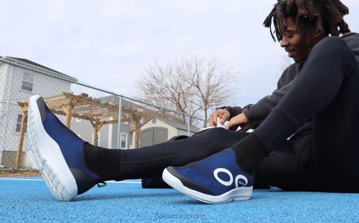 marinha OOFOS sapato baixo esportivo oomg masculino 62V2149