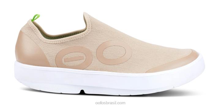 taupe branco OOFOS sapato baixo masculino oomg eezee 62V2154