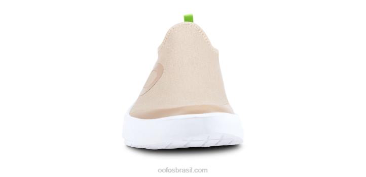 taupe branco OOFOS sapato baixo masculino oomg eezee 62V2154