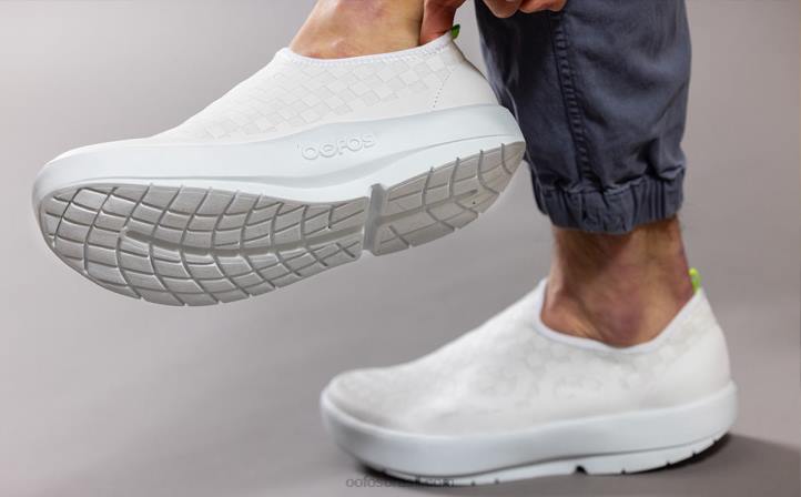 verificador branco OOFOS sapato baixo masculino oomg eezee 62V2155