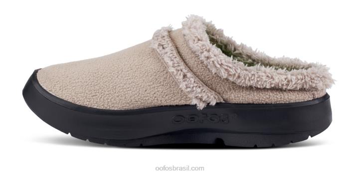 Pardo OOFOS sapato mule oocoozie feminino 62V2105
