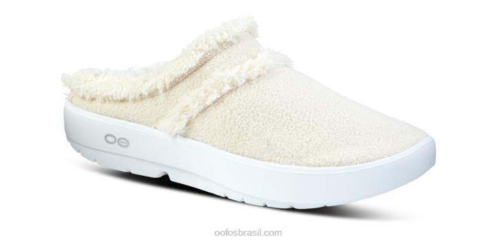 bege OOFOS sapato mule oocoozie feminino 62V2109
