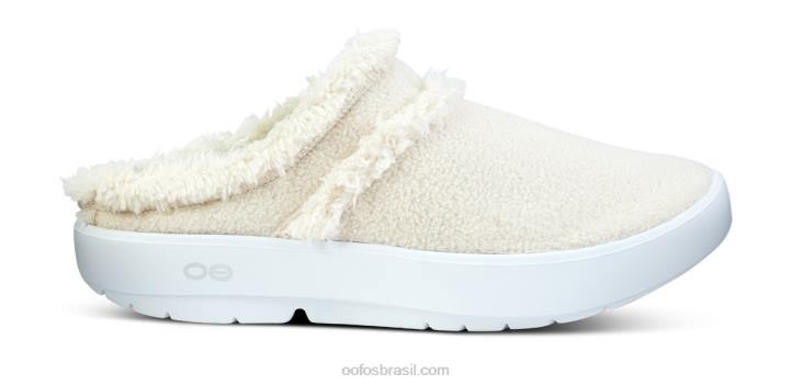 bege OOFOS sapato mule oocoozie feminino 62V2109