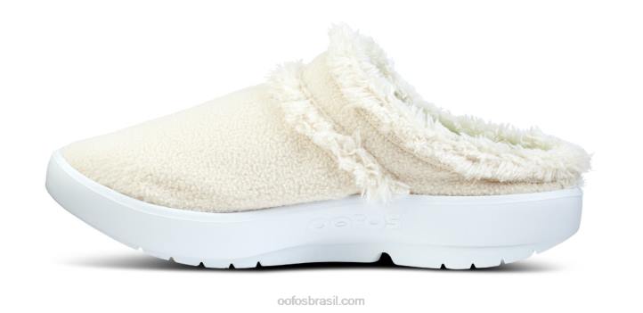 bege OOFOS sapato mule oocoozie feminino 62V2109