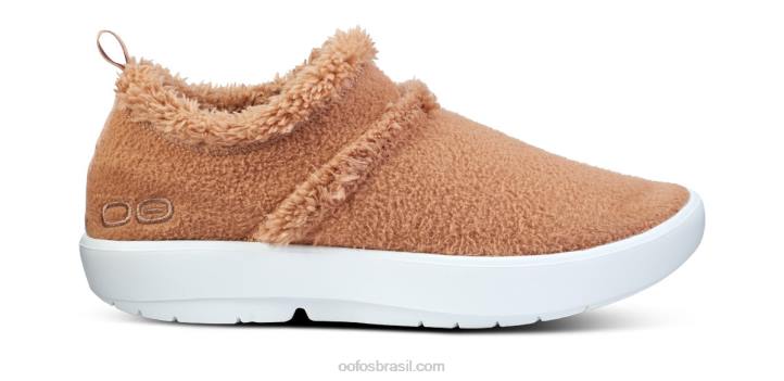 castanha OOFOS sapato baixo oocoozie feminino 62V2108