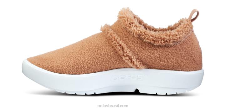 castanha OOFOS sapato baixo oocoozie feminino 62V2108