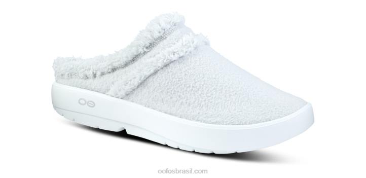 cinza claro OOFOS sapato mule oocoozie feminino 62V2106