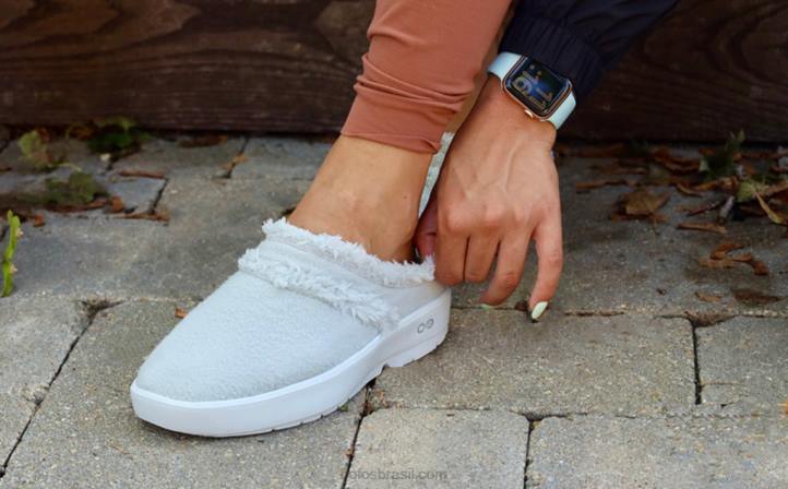 cinza claro OOFOS sapato mule oocoozie feminino 62V2106