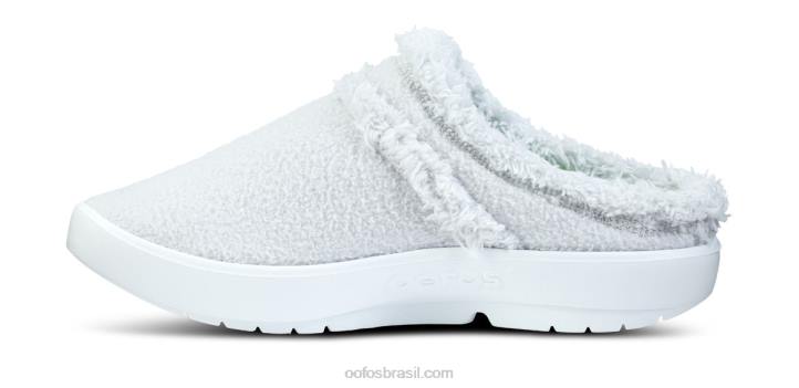 cinza claro OOFOS sapato mule oocoozie feminino 62V2106