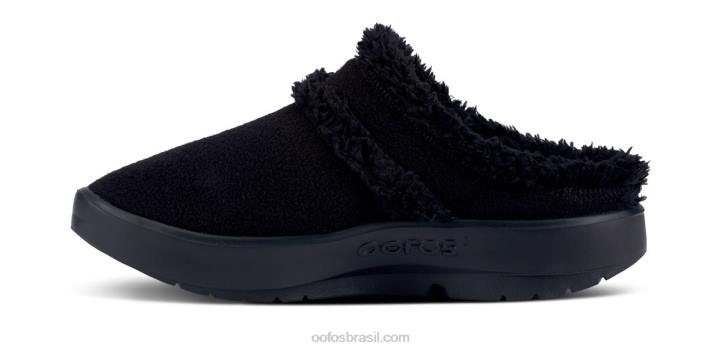 preto OOFOS sapato mule oocoozie feminino 62V2104