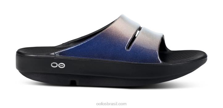 calipso OOFOS sandália feminina ooahh luxe slide 62V233