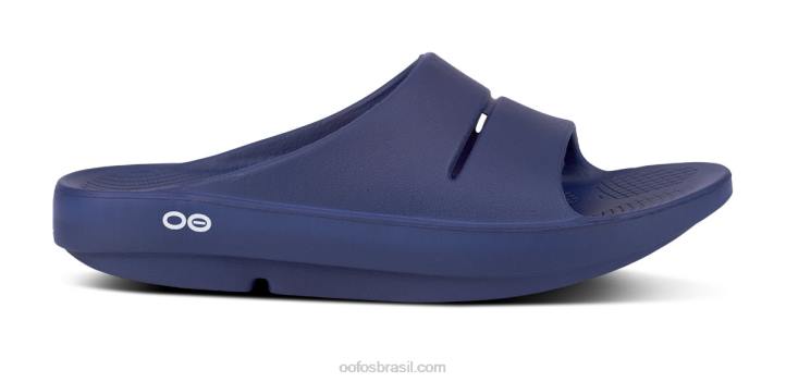 marinha OOFOS sandália feminina ooahh slide 62V235
