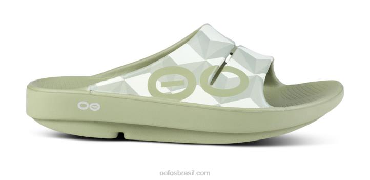 sábio fractal OOFOS sandália feminina ooahh slide limitada 62V27