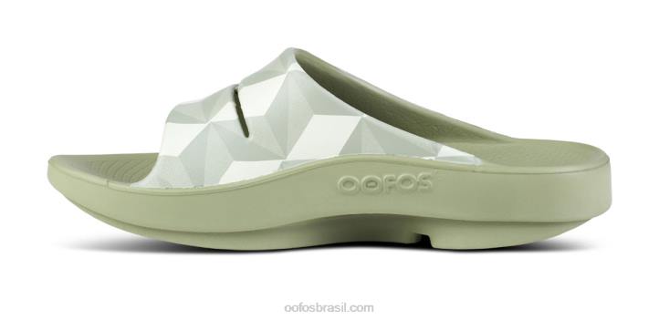 sábio fractal OOFOS sandália feminina ooahh slide limitada 62V27