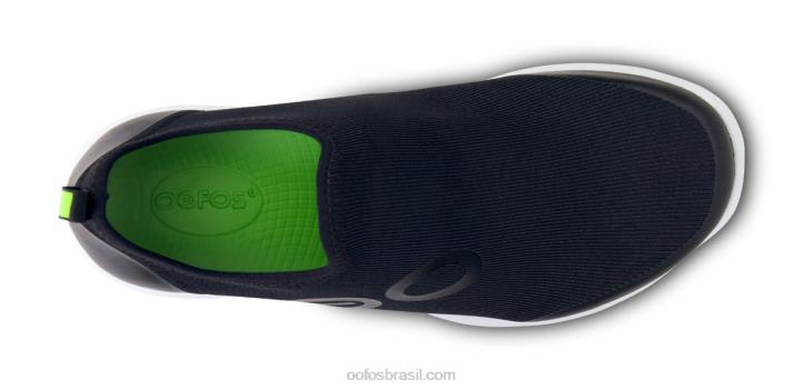 Branco preto OOFOS sapato baixo esportivo oomg feminino 62V270