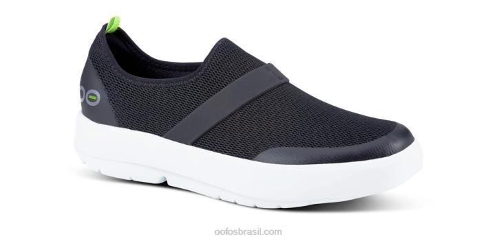 Branco preto OOFOS sapato baixo feminino oomg 62V278