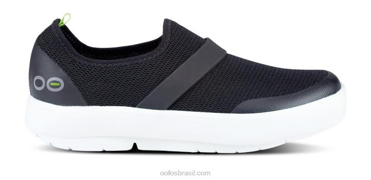 Branco preto OOFOS sapato baixo feminino oomg 62V278