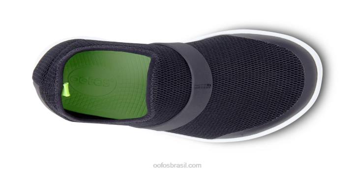 Branco preto OOFOS sapato baixo feminino oomg 62V278