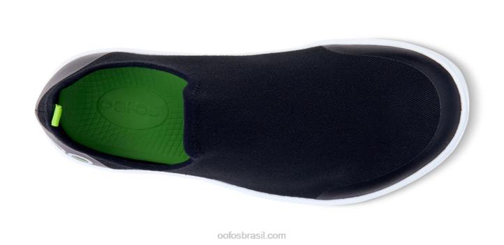 Branco preto OOFOS sapato baixo feminino oomg eezee 62V280