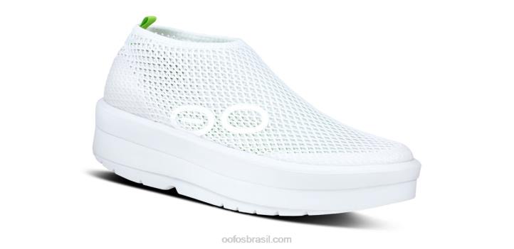 branco OOFOS sapato oomega chukka feminino 62V283