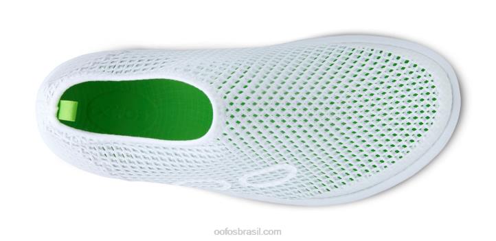 branco OOFOS sapato oomega chukka feminino 62V283